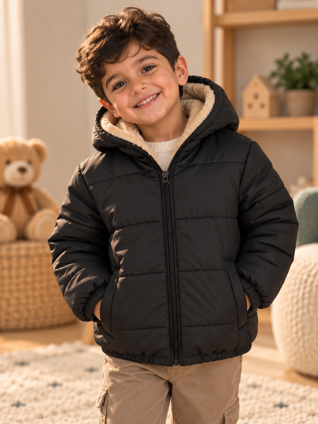 Lined Cozy Black Jacket