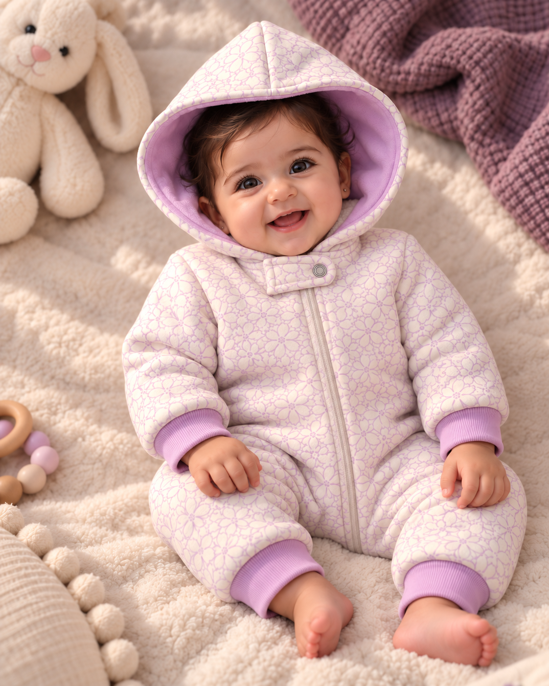 Lavender Winter Onesie