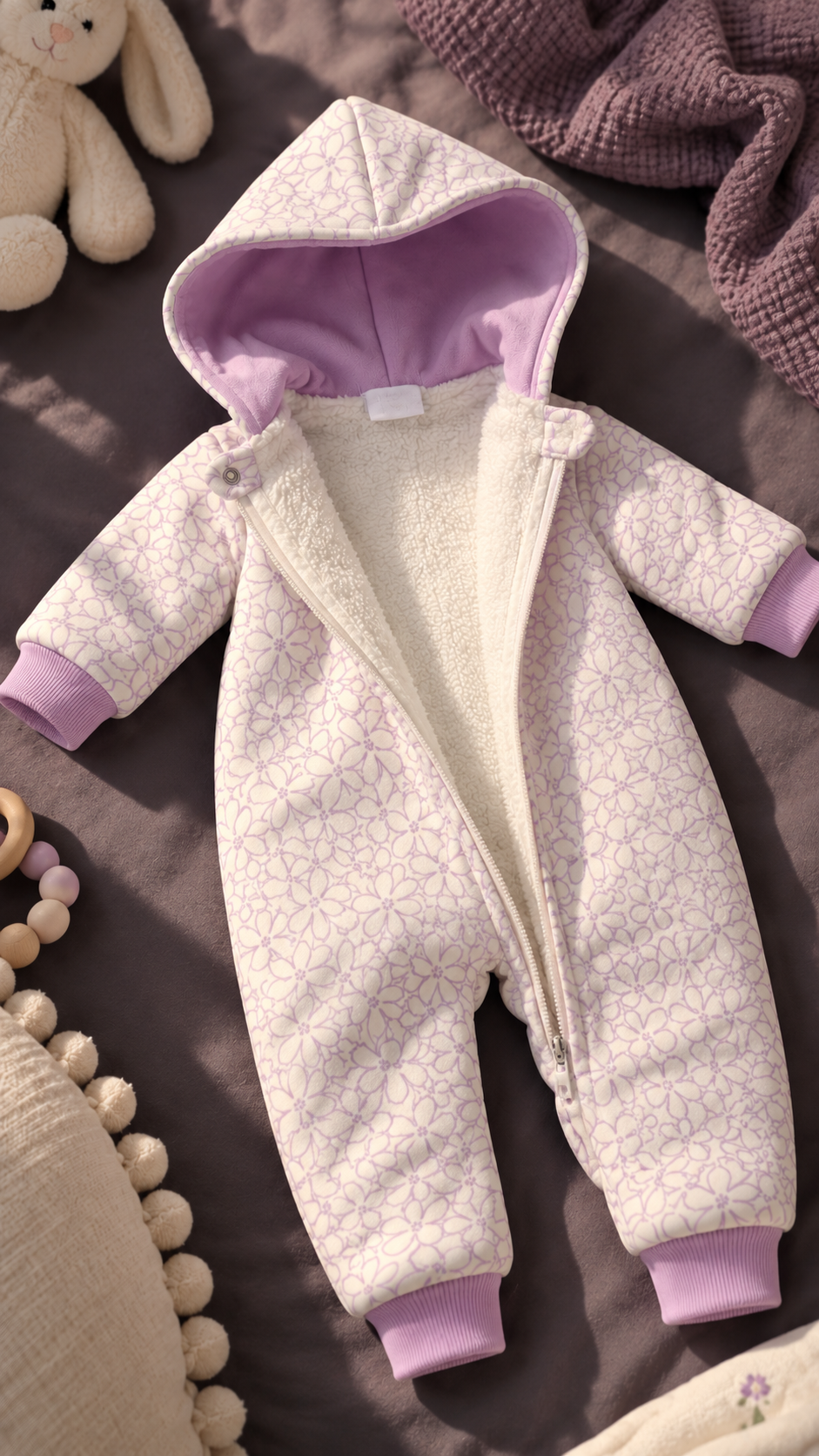 Lavender Winter Onesie