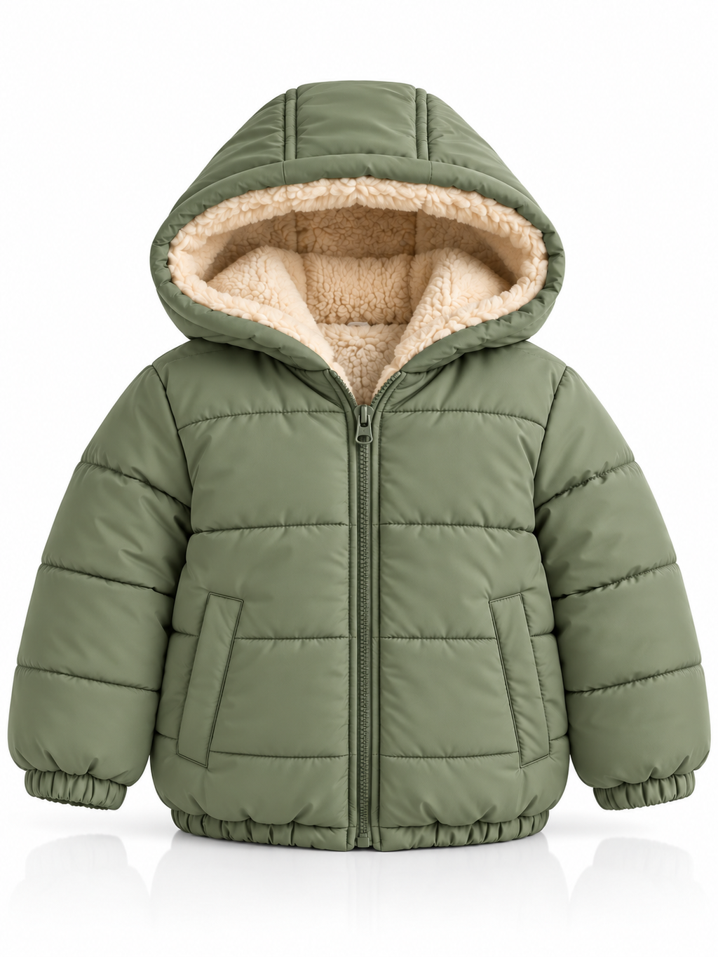 Lined Cozy Green Jacket